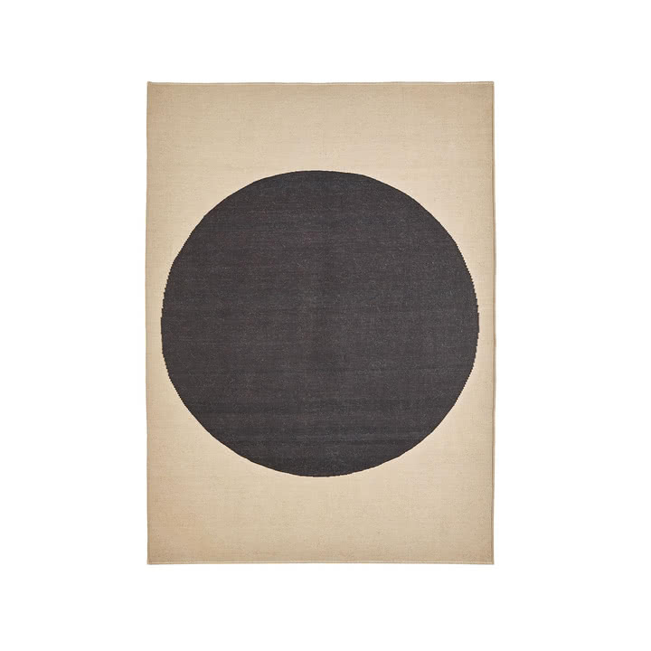 nanimarquina - Topo Wollteppich, 170 x 240 cm, schwarz