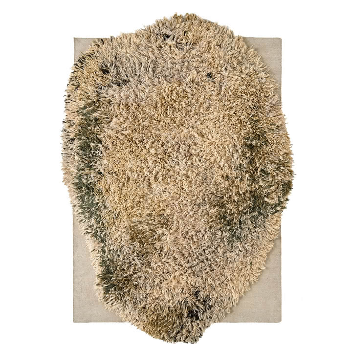 nanimarquina - Alga Teppich, 211 x 338 cm, grau