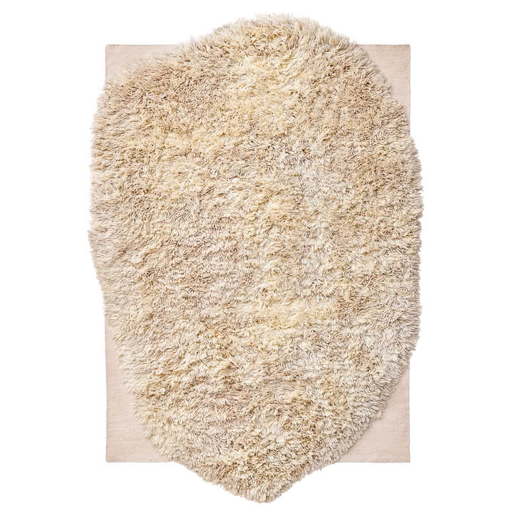 nanimarquina - Alga Teppich, 211 x 338 cm, off-white