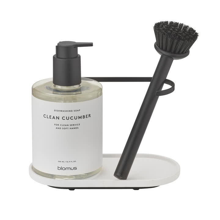 Blomus - Dhuva Spülorganizer mit Spülbürste, lily white