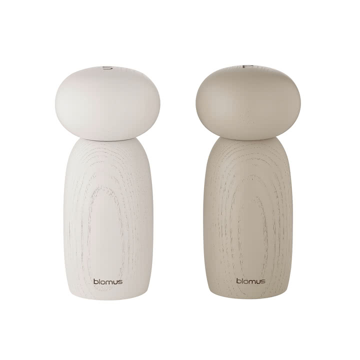 Blomus - Moli Salz- und Pfeffermühle, moonbeam / nomad (2er Set)