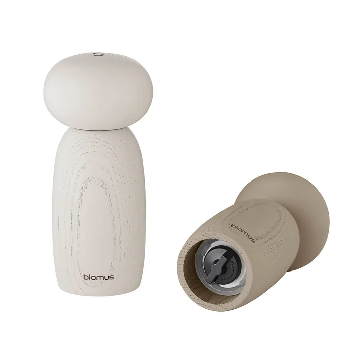 Blomus - Moli Salz- und Pfeffermühle, moonbeam / nomad (2er Set)