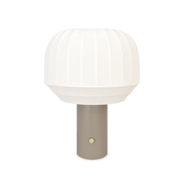 Northern - Tradition Tischleuchte, Ø 29 cm / H 39 cm, offwhite / graubeige