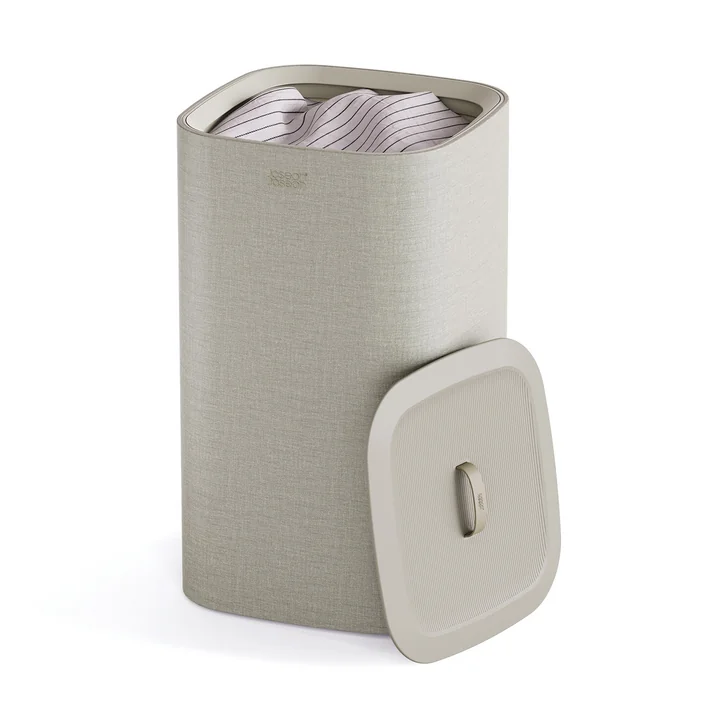 Joseph Joseph - Tota One Wäschekorb mit einem Fach 60 l, ecru