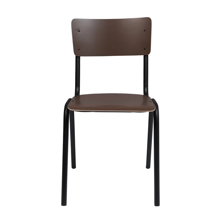 Zuiver - Back to School Stuhl, braun matt