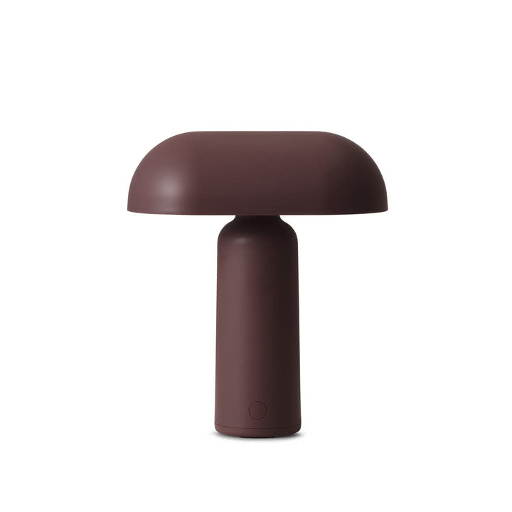 Normann Copenhagen - Porta LED Akku-Tischleuchte, braun