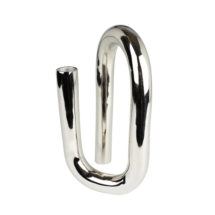 Zuiver - Tubo Kerzenständer, large / Silber