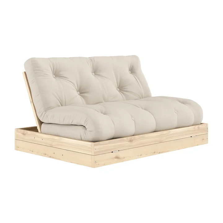 Karup - Flip Raw Tagesbett, 140 x 200 cm, Kiefer natur / beige (747)