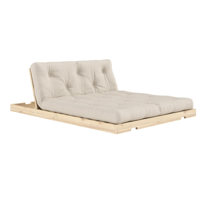Karup Design - Flip Raw Tagesbett, 140 x 200 cm, Kiefer natur / beige (747)