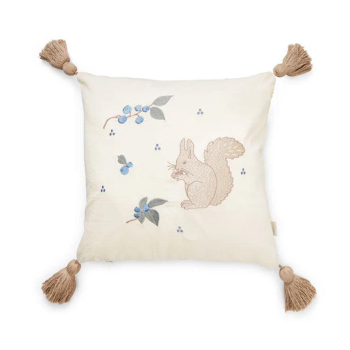 Cam Cam Copenhagen - Besticktes Kissen, blueberries