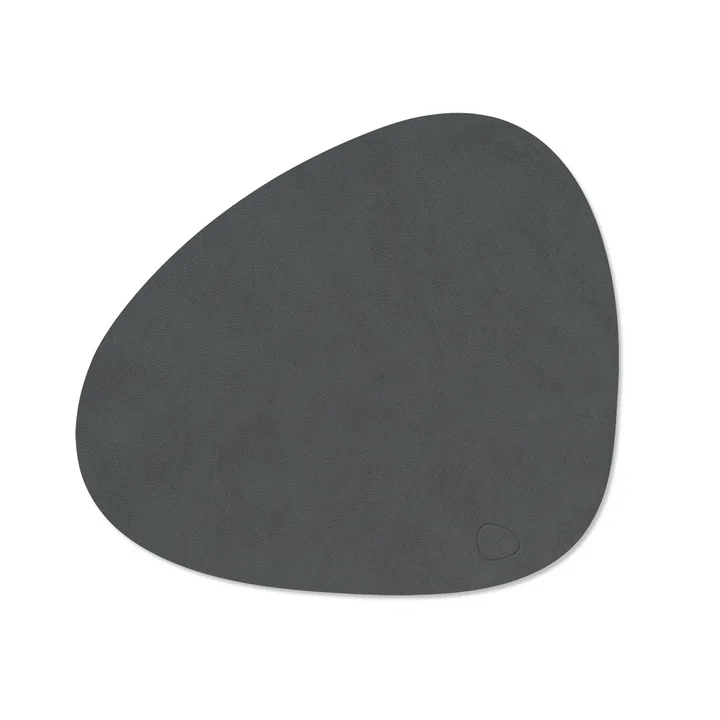 Tischset Curve M, 31 x 35 cm, Nupo anthrazit von Lind DNA