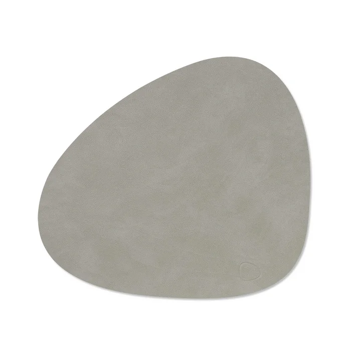 Tischset Curve M, 31 x 35 cm, Nupo hellgrau von Lind DNA