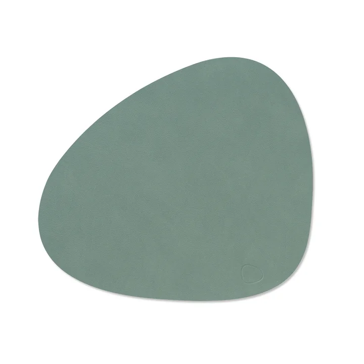 Tischset Curve M, 31 x 35 cm, Nupo pastellgrün von Lind DNA
