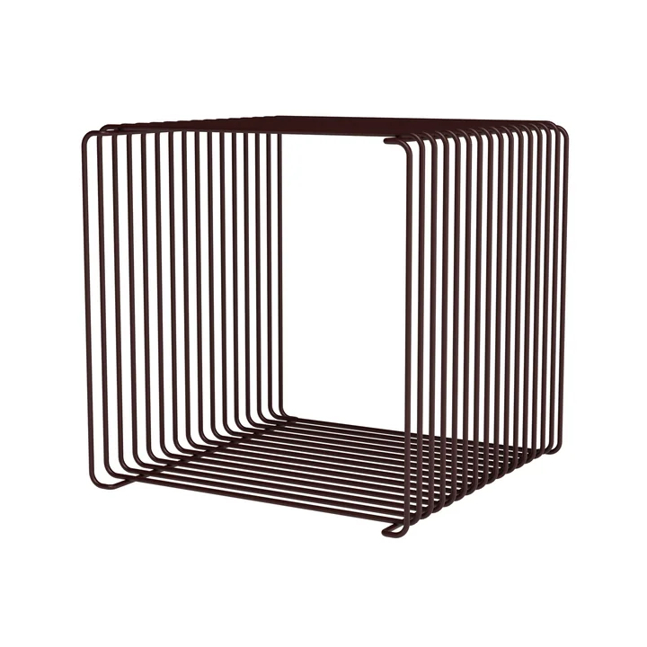 Montana - Panton Wire Regal / Beistelltisch 34,8 cm, schwarz-rot