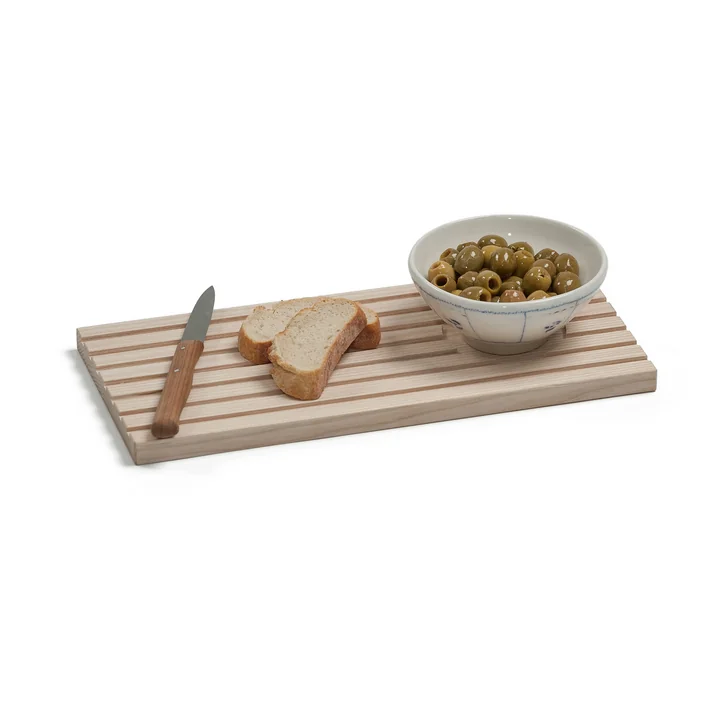 side by side - Drink & Dip Servierbrett, 32 x 14,5 cm, Esche natur