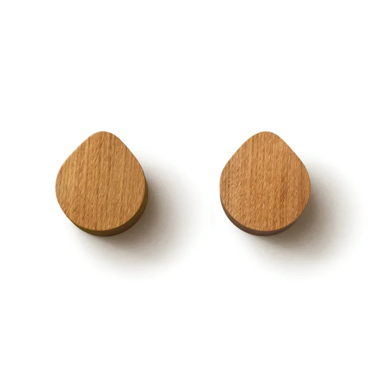 side by side - OI Wandhaken, klein, 5 x 4,4 cm, Eiche geölt