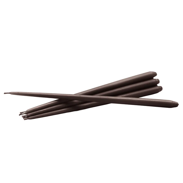Stoff Nagel - Kerzen by Ester & Erik, espresso (6er-Set)