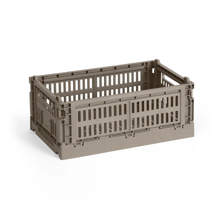 Colour Crate Korb S, 26,5 x 17 cm, warm grey, recycled