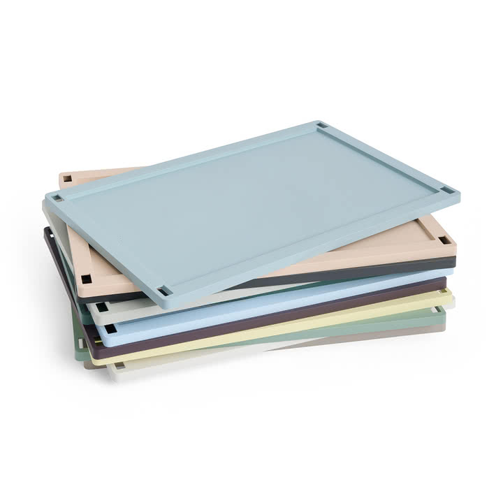 HAY - Colour Crate Deckel L, Kunststoff, Stapel