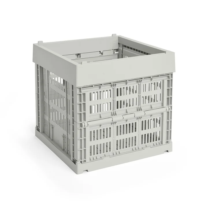 Colour Crate Korb Cube, 29,5 x 29,5 cm, grau, recycled