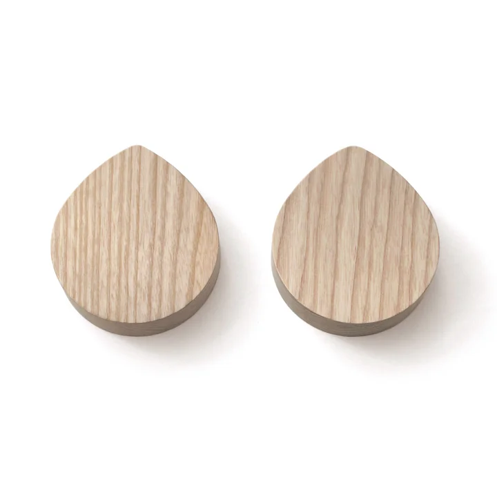 side by side - OI Wandhaken L, 9,5 x 8,3 cm, Esche geölt (2er-set)