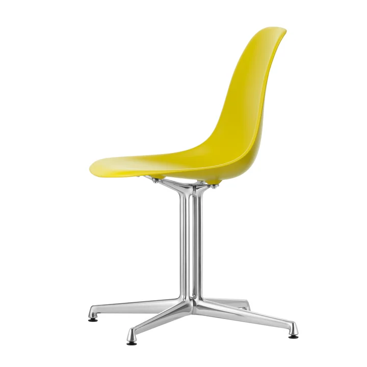 Vitra - Eames Plastic Side Chair DSL RE, poliert / senf