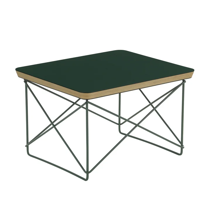 Vitra - Eames Occasional Table LTR, Linoleum jade / sea foam green