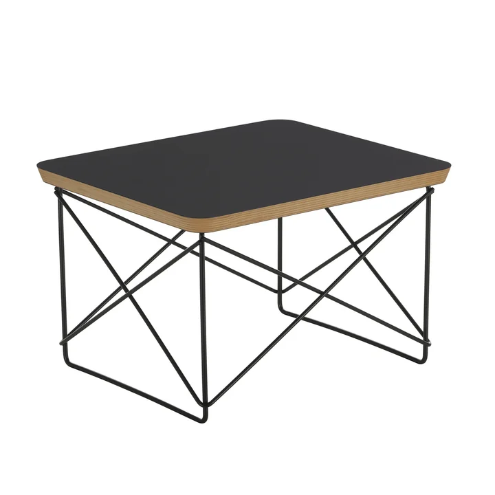 Vitra - Eames Occasional Table LTR, HPL schwarz / basic dark