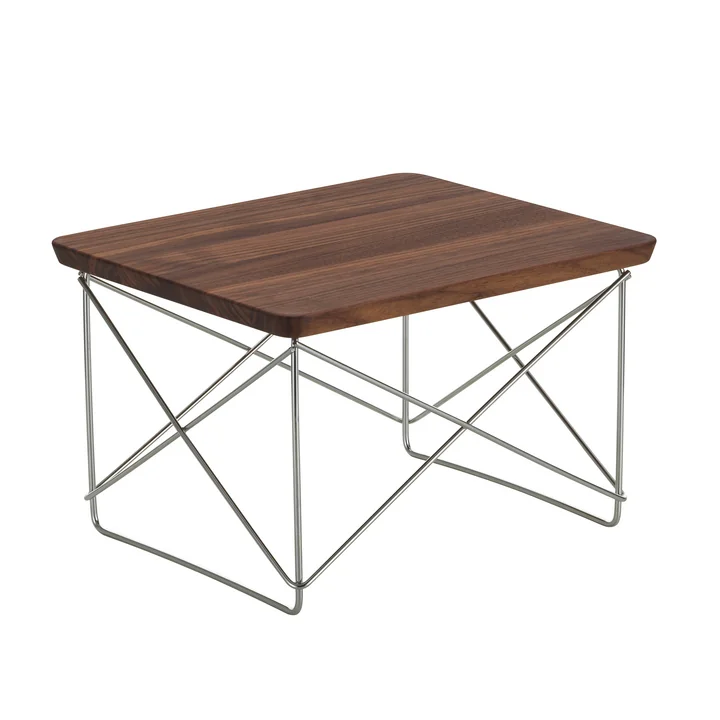 Vitra - Eames Occasional Table LTR, Nussbaum / Edelstahl