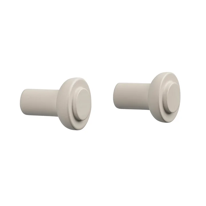 Zone Denmark - Sensu Garderobenhaken Ø 2,5 cm, sand (2er-Set)