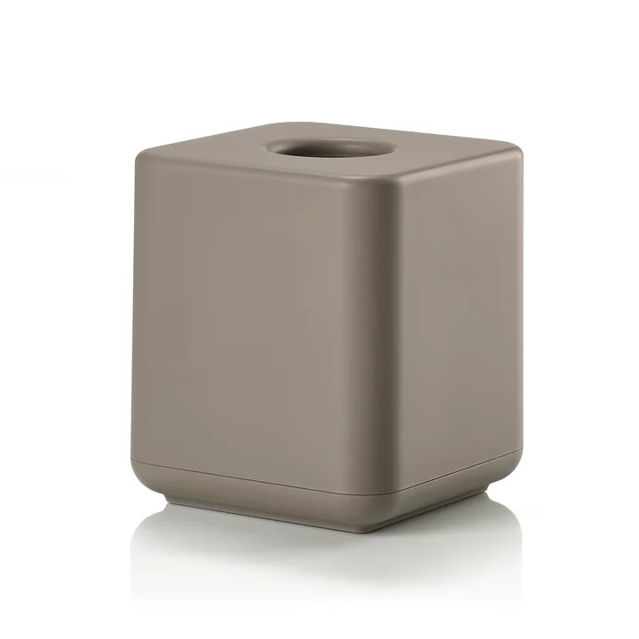 Zone Denmark - Ume Taschentuchbox, 13 x 13 x 15,1 cm, taupe