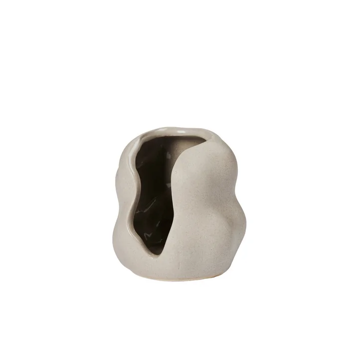 Broste Copenhagen - Hekla Kerzenhalter, Ø 9,5 x H 10 cm, grau