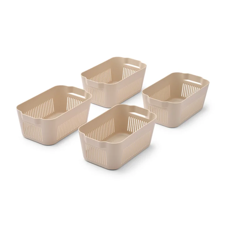 LIEWOOD - Makeeva Aufbewahrungsbox, Mini, sandy (4er-Set)
