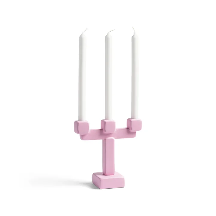 andklevering - Chunk Kerzenhalter, H 20,5 cm, pink