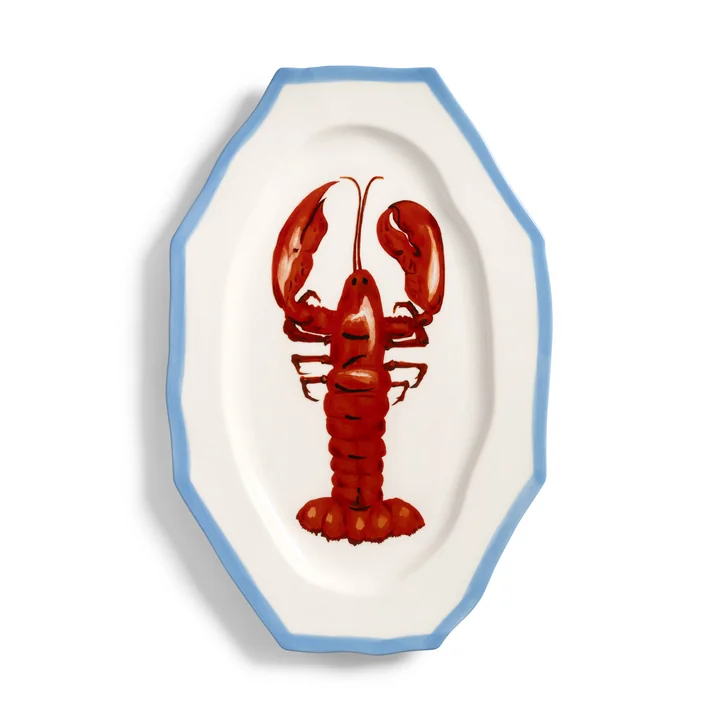 andklevering - Sirène Servierplatte, 41,5 cm, Lobster, mehrfarbig