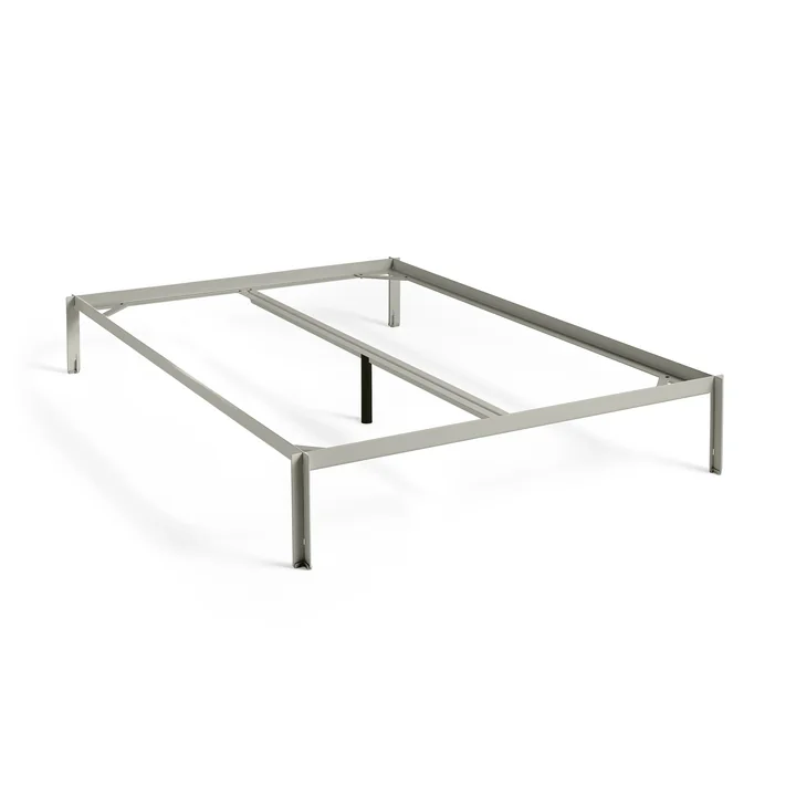 HAY - Connect Bett 140 x 200 cm für Boxspring-Matratze, warm grey