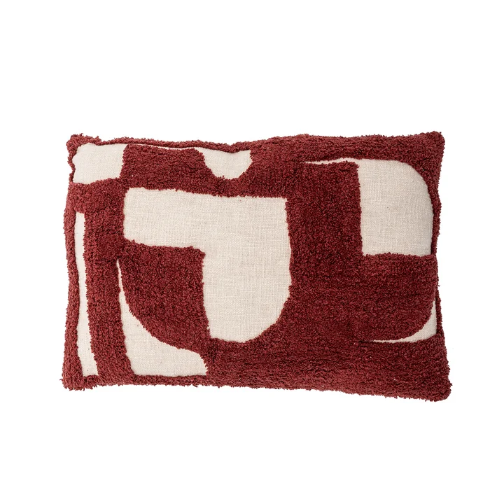 Bloomingville - Olica Kissen 60 x 40 cm, rot