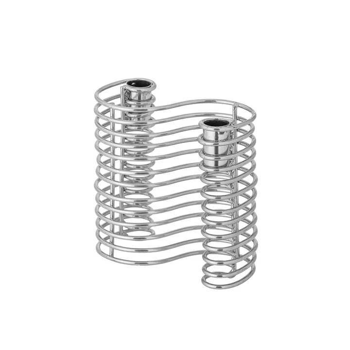Bloomingville - Wavela Kerzenhalter, silber