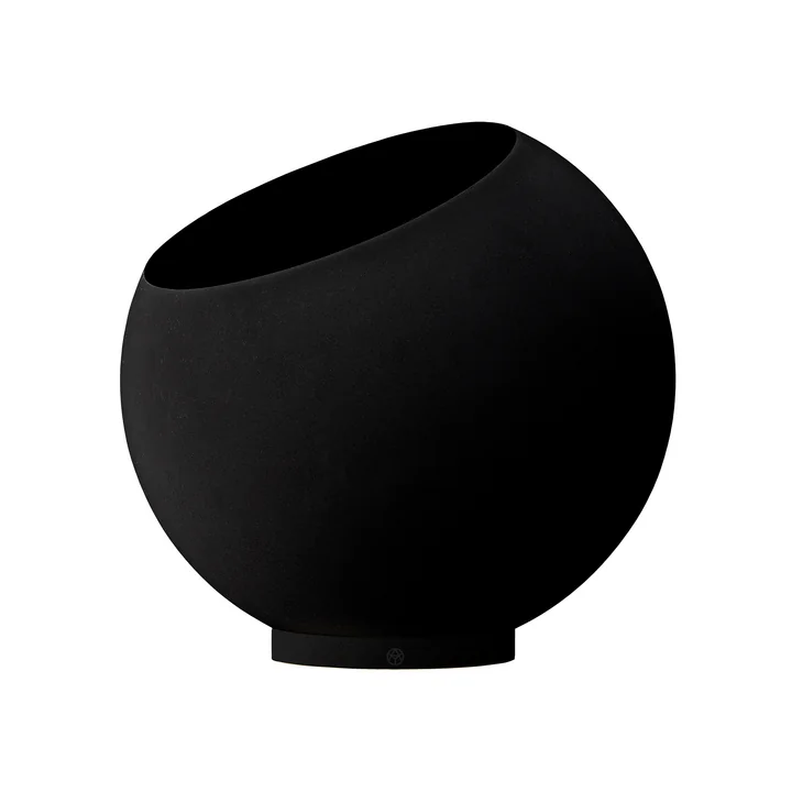 AYTM - Globe Blumentopf, Ø 43 x H 37,4 cm, schwarz / schwarz
