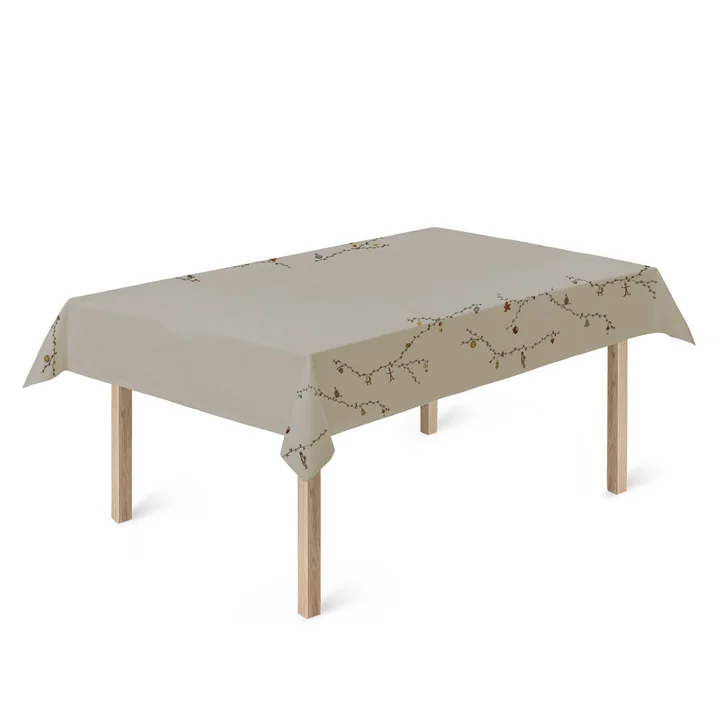 Kähler Design - Hammershøi Christmas Tischdecke, sand, 150 x 220 cm