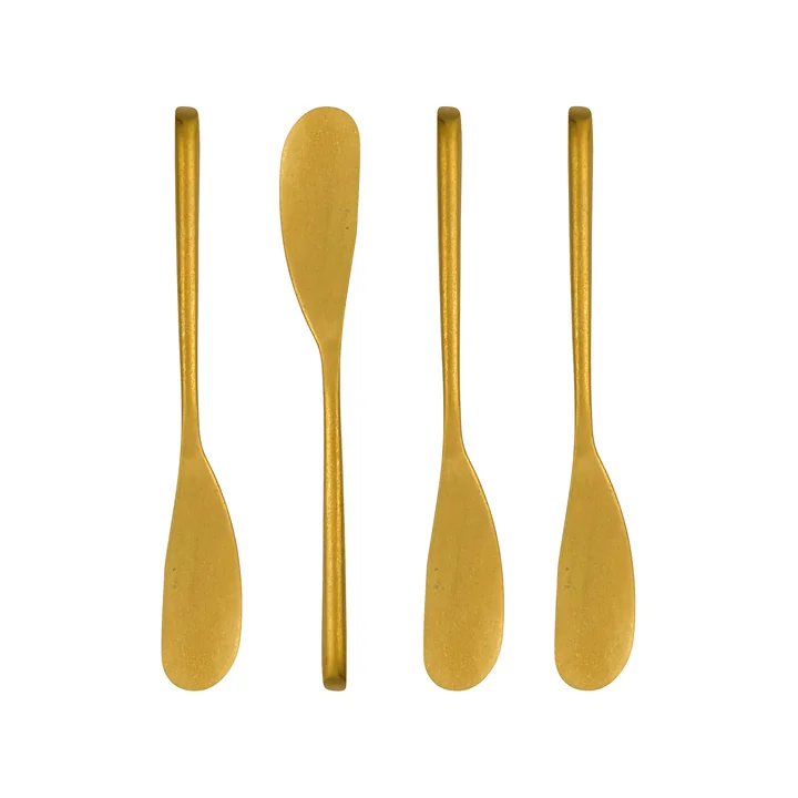 Nicolas Vahé - Daily Buttermesser, antikgold-finish (4er-Set)