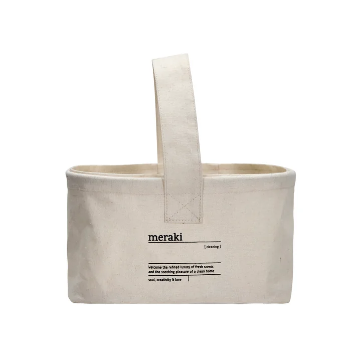 Meraki - Clean Korb, 25 x 16.5 cm, weiß
