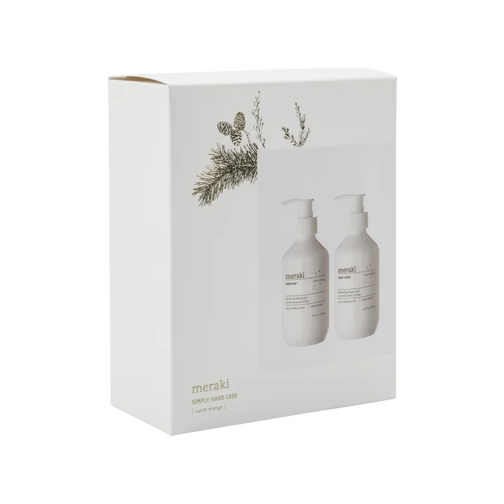 Meraki - Geschenkbox Warm orange, Winter moment, 275 ml (2er-Set)