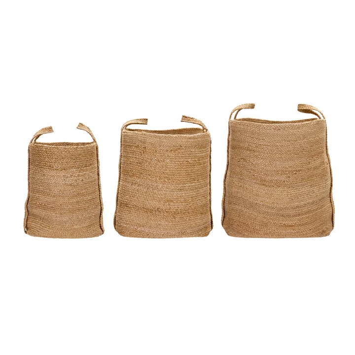 House Doctor - Stella Aufbewahrungskorb, H 39 cm, natur (3er-Set)