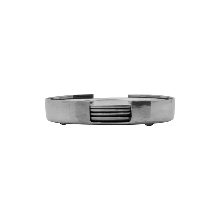 House Doctor - Coaster Glasuntersetzer, silber-finish (5er-Set)