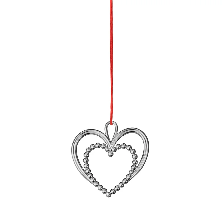 Rosendahl - Pearl Heart Anhänger H 6,5 cm, silber