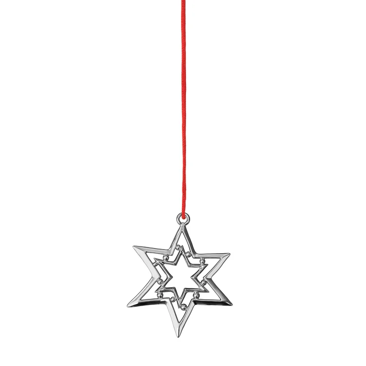 Rosendahl - Trundle Star Anhänger H 8 cm, silber