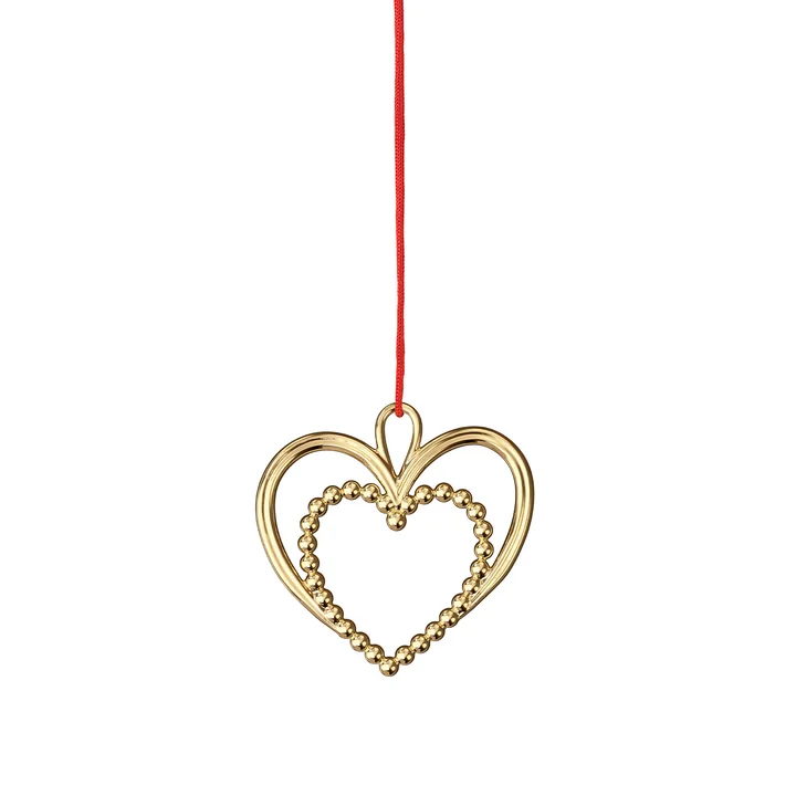 Rosendahl - Pearl Heart Anhänger H 6,5 cm, gold