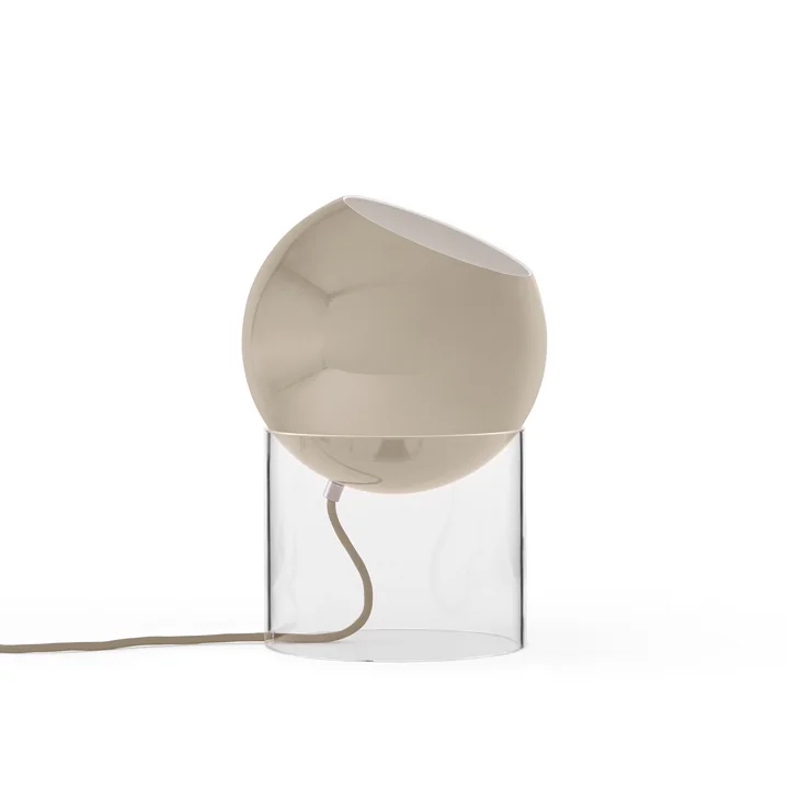 &Tradition - Topan VP13 Tischleuchte, H 31,5 cm, klar / graubeige