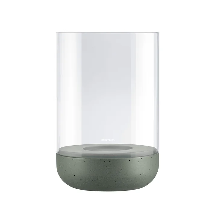 Blomus - Calma Windlicht, Ø 15 cm, klar / agave green